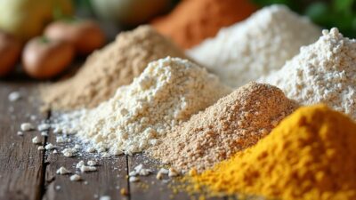 Comment utiliser les farines les moins caloriques pour garder la ligne tout en cuisinant