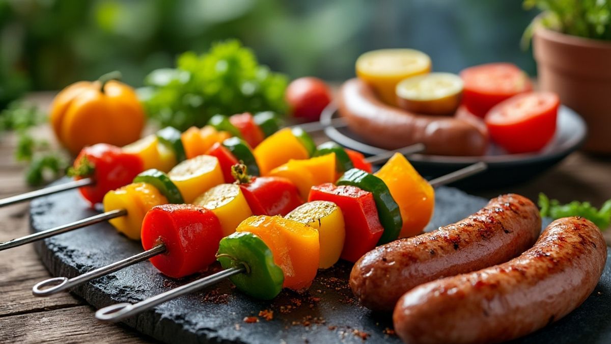 Les l&eacute;gumes incontournables &agrave; associer aux saucisses grill&eacute;es pour un repas estival vibrant de saveurs
