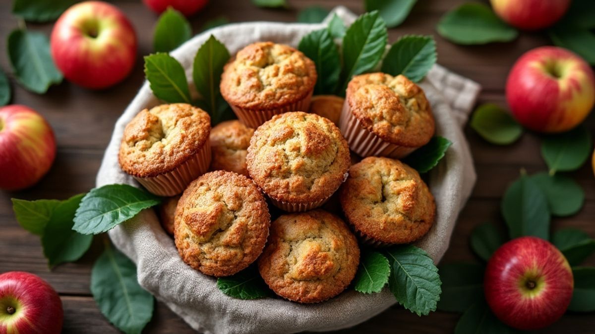 Les muffins aux pommes moelleux, la recette incontournable pour un go&ucirc;ter r&eacute;ussi en toute simplicit&eacute;