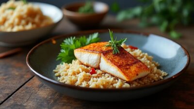 Optimisez votre plat de poisson avec un riz aux grains s&eacute;par&eacute;s et bien assaisonn&eacute;