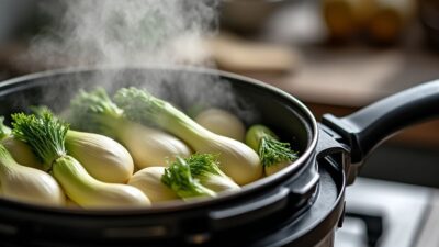 Techniques et astuces pour cuire les endives &agrave; la cocotte minute et sublimer vos recettes hivernales